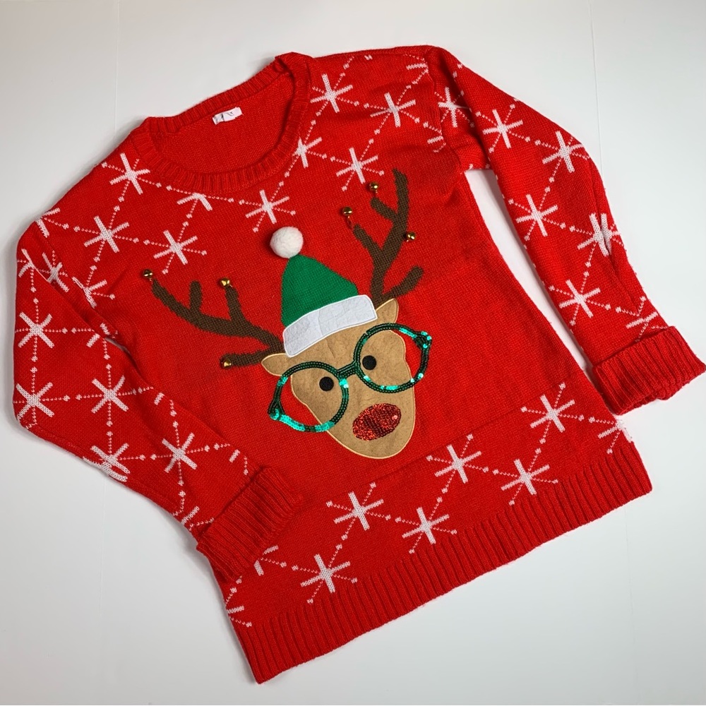 Ardène Rudolph Jingling Christmas Sweater Large